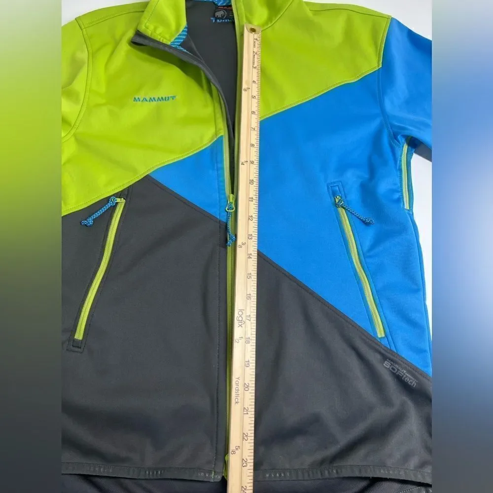 Men's Mammut Tasman Soft Shell Jacket Windbreaker Full Zip M Outdoor
